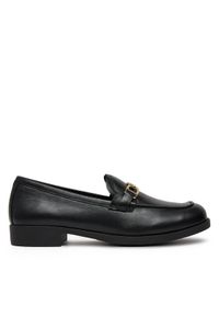 Love Moschino - LOVE MOSCHINO Loafersy JA10012G1MIA0000 Czarny. Kolor: czarny. Materiał: skóra