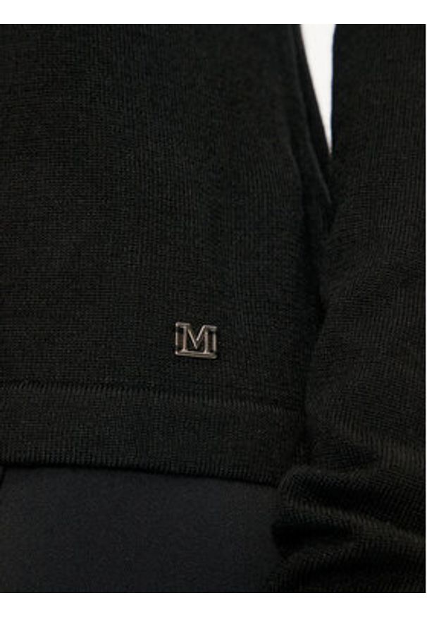 Marciano Guess Sweter 4BGR10 5838Z Czarny Regular Fit. Kolor: czarny. Materiał: syntetyk