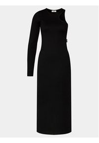 Replay Sukienka dzianinowa W9074.000.23587 Czarny Slim Fit. Kolor: czarny. Materiał: bawełna #3