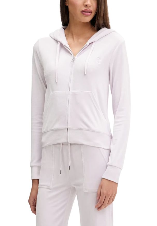 Juicy Couture - JUICY COUTURE Różowa bluza damska Robertson, Rozmiar M. Okazja: na co dzień. Kolor: różowy. Materiał: materiał. Styl: klasyczny, casual