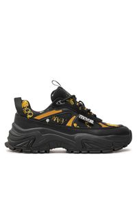 Versace Jeans Couture Sneakersy 77VA3SVG ZP321 Czarny. Kolor: czarny. Materiał: skóra