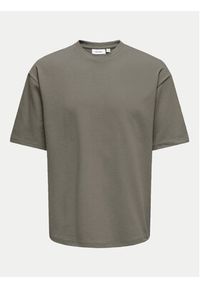 Only & Sons T-Shirt Caspian 22031940 Szary Authentic Fit. Kolor: szary. Materiał: bawełna #7