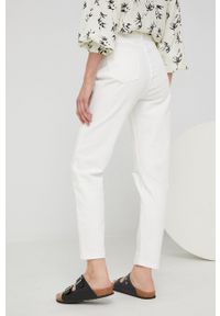 Answear Lab jeansy damskie kolor biały high waist. Stan: podwyższony. Kolor: biały. Styl: wakacyjny #3