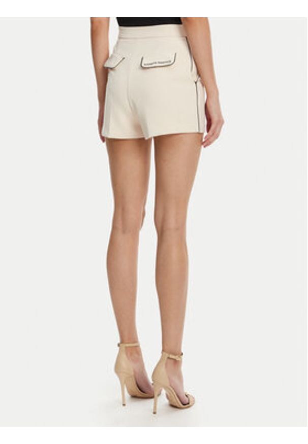 Elisabetta Franchi Szorty materiałowe SH-008-51E2 Beżowy Regular Fit. Kolor: beżowy. Materiał: syntetyk