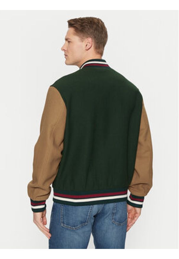 GANT - Gant Kurtka bomber Varsity 7006483 Zielony Regular Fit. Kolor: zielony. Materiał: bawełna