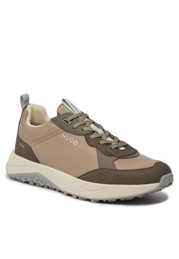 Hugo Sneakersy Kane Runn 50504379 Szary. Kolor: szary. Materiał: skóra