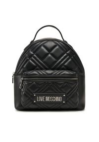 Love Moschino - LOVE MOSCHINO Plecak JC4148PP1MLA000B Czarny. Kolor: czarny. Materiał: skóra