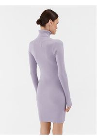 Calvin Klein Jeans Sukienka dzianinowa J20J221690 Fioletowy Slim Fit. Kolor: fioletowy. Materiał: lyocell, dzianina