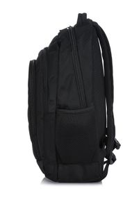 Ochnik - Duży czarny plecak męski. Kolor: czarny. Materiał: nylon #3