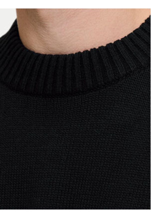 Jack & Jones - Jack&Jones Sweter Urban 12278942 Czarny Relaxed Fit. Kolor: czarny. Materiał: bawełna