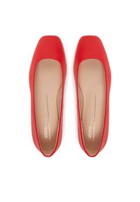 ecco - ECCO Baleriny Margot 23432301294 Czerwony. Kolor: czerwony. Materiał: skóra #3