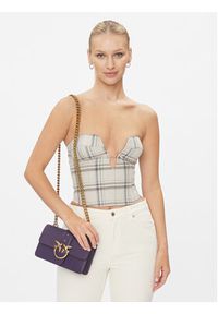 Pinko Torebka Love One Mini C AI 23-24 PLTT 100058 A0F1 Fioletowy. Kolor: fioletowy. Materiał: skórzane #5