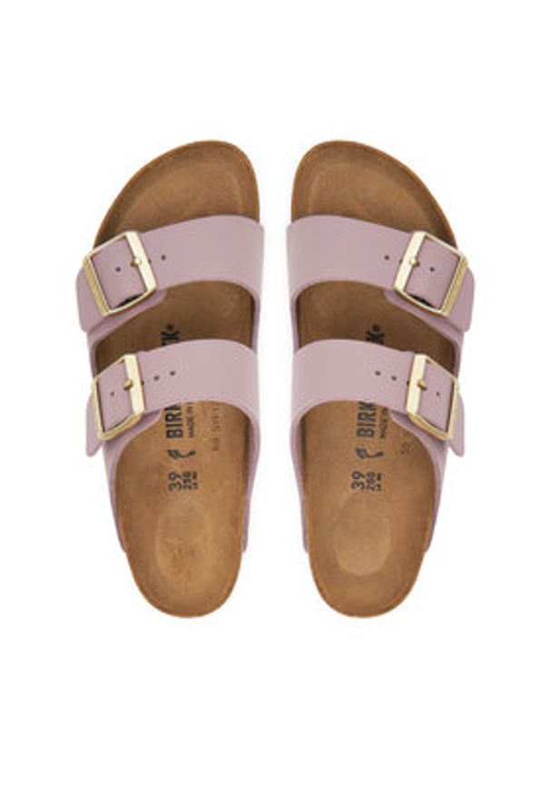 Birkenstock Klapki Arizona 1030878 Różowy. Kolor: różowy. Materiał: skóra