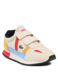 Lacoste Sneakersy Partner 222 2 Suc 7-44SUC0012HT3 Beżowy. Kolor: beżowy. Materiał: materiał #3