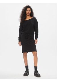 DKNY Sukienka dzianinowa DP3D4828 Czarny Regular Fit. Kolor: czarny. Materiał: bawełna #2