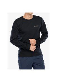 columbia - Bluza bez kaptura męska Columbia CSC Seasonal Logo. Typ kołnierza: bez kaptura. Kolor: czarny. Długość rękawa: długi rękaw #1