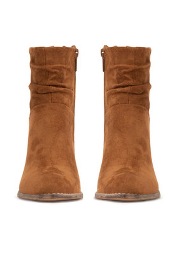 Jenny Fairy Botki MARTINA WS14438-22 Brązowy. Kolor: brązowy. Materiał: materiał