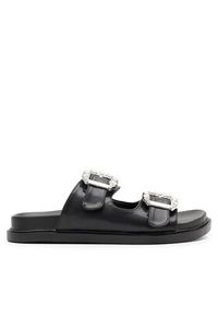 DeeZee Klapki ARABELLA KL-E566-40 Czarny. Kolor: czarny. Materiał: skóra #6