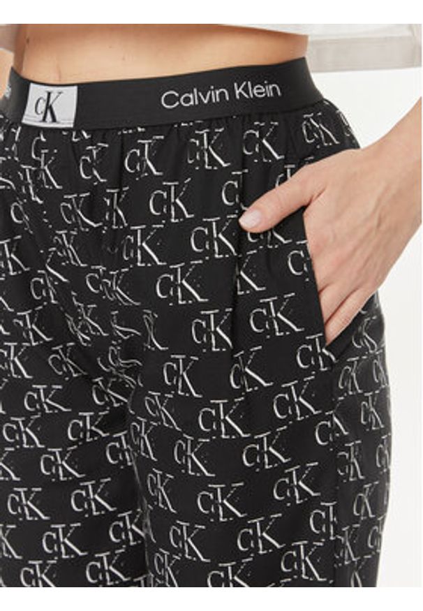 Calvin Klein Underwear Spodnie piżamowe 000QS6973E Czarny Relaxed Fit. Kolor: czarny. Materiał: bawełna