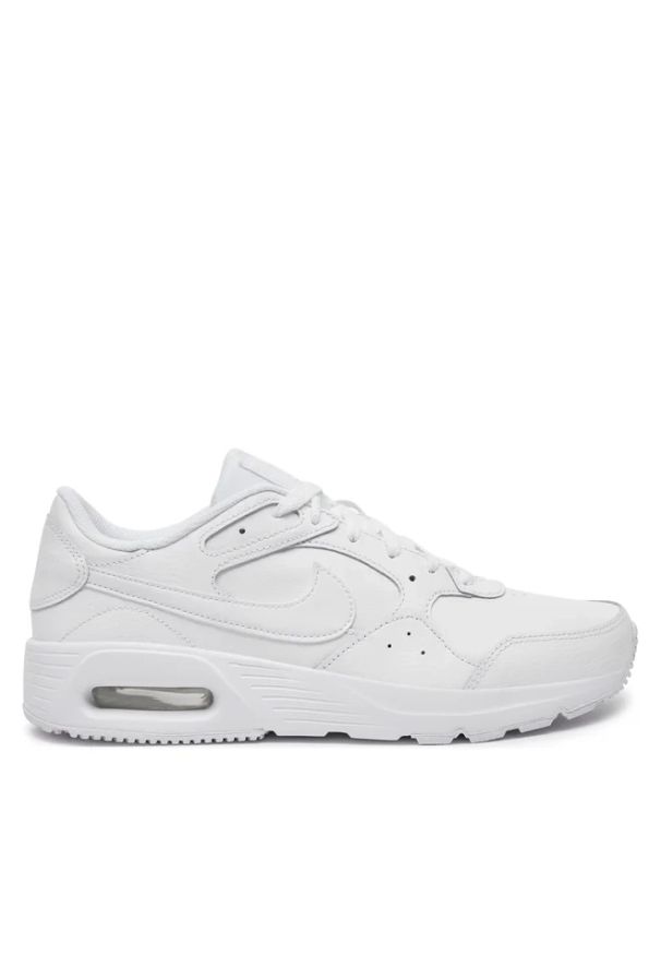 Nike Air Max SC Leather Sneakersy męskie. Okazja: na co dzień, na spacer. Kolor: biały. Materiał: guma, materiał, skóra. Szerokość cholewki: normalna. Model: Nike Air Max. Sport: turystyka piesza