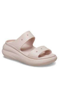 Crocs Klapki Classic Crush Sandal 207670 Beżowy. Kolor: beżowy #3