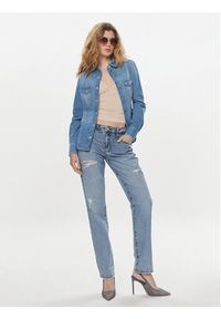 Guess Koszula jeansowa Equity W4RH76 D59K2 Niebieski Slim Fit. Kolor: niebieski. Materiał: bawełna, jeans