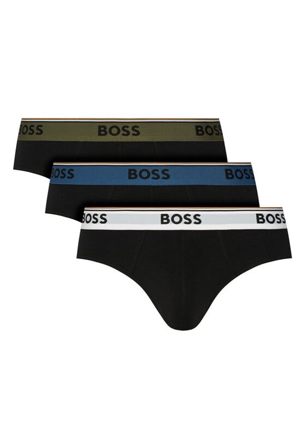 BOSS Komplet slipów 50554683 Czarny. Kolor: czarny. Materiał: bawełna