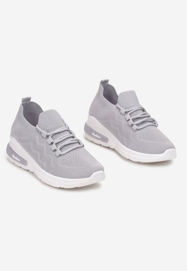 Renee - Szare Buty Sportowe Philone. Okazja: na co dzień. Kolor: szary. Materiał: jeans. Sport: bieganie