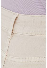 Answear Lab jeansy Premium Denim damskie high waist. Stan: podwyższony. Kolor: beżowy. Styl: wakacyjny #2