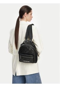 Love Moschino - LOVE MOSCHINO Plecak JC4148PP1MLA000B Czarny. Kolor: czarny. Materiał: skóra #4