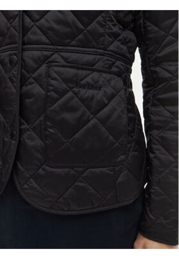 Barbour Kurtka przejściowa Deveron LQU1012BK91 Czarny Regular Fit. Kolor: czarny. Materiał: syntetyk