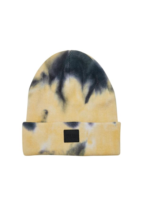 Urban Classics - Czapka Dziecięca Tie Dye Beanie. Kolor: czarny, żółty, wielokolorowy