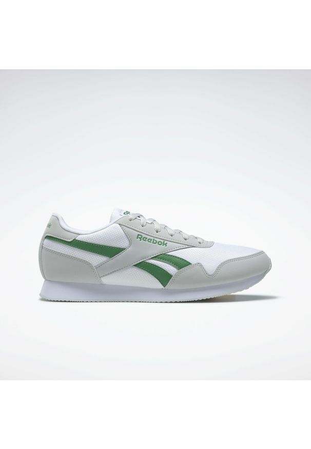 Buty do chodzenia męskie Reebok Royal CL Jog. Zapięcie: sznurówki. Kolor: zielony, wielokolorowy, szary. Materiał: materiał. Szerokość cholewki: normalna. Model: Reebok Royal. Sport: turystyka piesza, joga i pilates