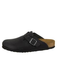 Kapcie Birkenstock Boston Dorosłych. Zapięcie: bez zapięcia. Kolor: czarny. Materiał: materiał. Szerokość cholewki: normalna. Sport: turystyka piesza