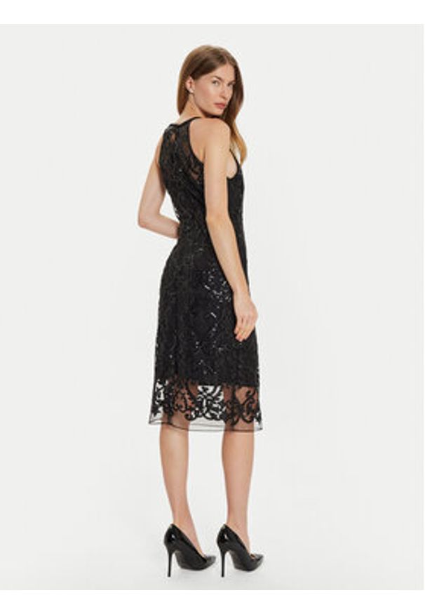 Joseph Ribkoff Sukienka koktajlowa 243715 Czarny Slim Fit. Kolor: czarny. Materiał: syntetyk. Styl: wizytowy
