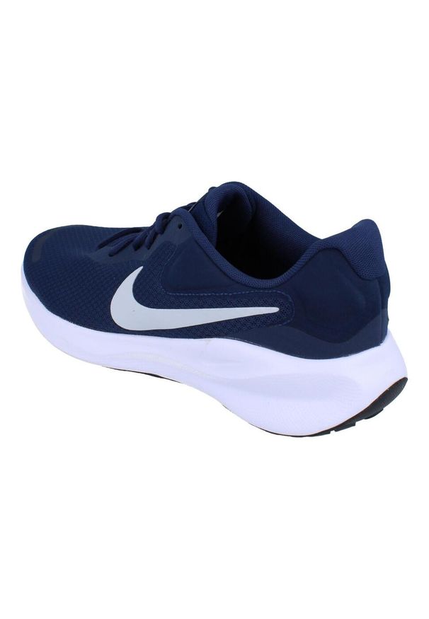 Buty Męskie Sportowe Nike Revolution 7. Okazja: na co dzień. Kolor: niebieski. Materiał: guma. Szerokość cholewki: normalna. Model: Nike Revolution. Sport: bieganie, fitness