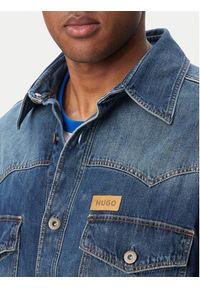 Hugo - HUGO Koszula jeansowa Ebant 50565401 Niebieski Oversize. Kolor: niebieski. Materiał: jeans #3