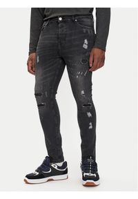 Brave Soul Jeansy MJN-CAPSERDIST Szary Slim Fit. Kolor: szary