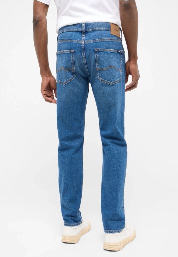 Męskie Spodnie Jeansowe Mustang Style Orlando Slim Denim Blue 1016314 5000 581
