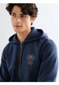 Wrangler - MESKA BLUZA WRANGLER GRAPHIC ZIP HOODIE NAVY 112378028 #3