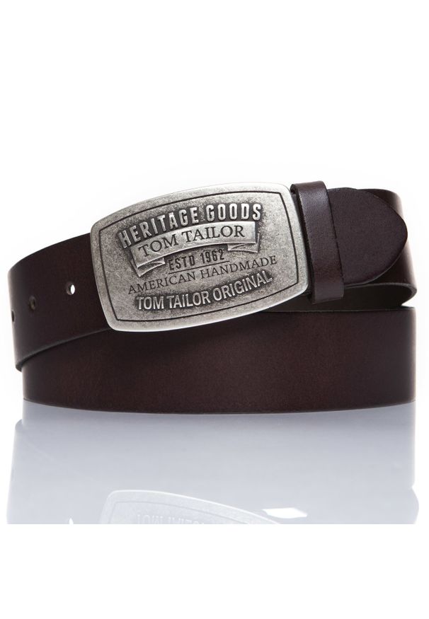 Tom Tailor - TOM TAILOR PASEK SKÓRZANY TG1050R01 691 40mm Gürtel Q.01. Materiał: skóra