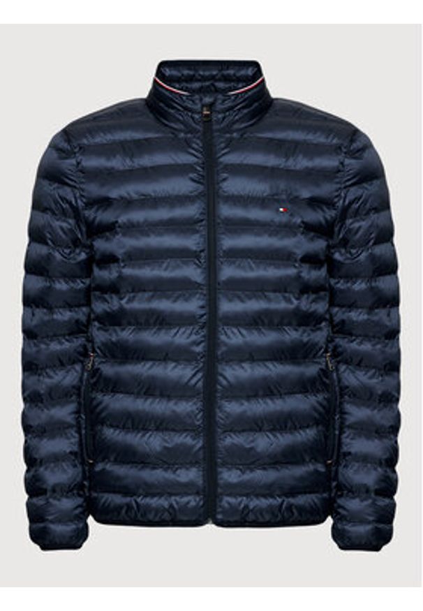 TOMMY HILFIGER - Tommy Hilfiger Kurtka przejściowa Core Circular MW0MW18763 Granatowy Regular Fit. Kolor: niebieski. Materiał: syntetyk