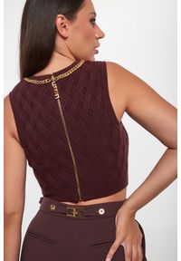 Elisabetta Franchi - Top damski z łańcuchem ELISABETTA FRANCHI #2