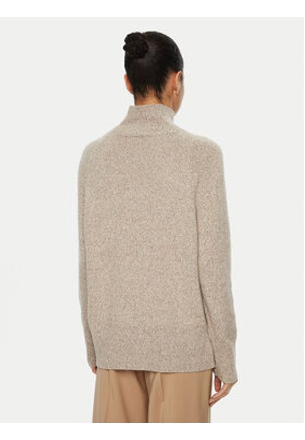 Marella Golf Falange 2423366184 Brązowy Regular Fit. Typ kołnierza: golf. Kolor: brązowy. Materiał: syntetyk, wiskoza