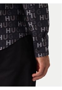 Hugo - HUGO Koszula Ermo 50555775 Czarny Casual Fit. Okazja: na co dzień. Kolor: czarny. Materiał: bawełna. Styl: casual #5