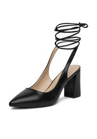 DeeZee Czółenka HLL-31 Czarny. Kolor: czarny. Materiał: materiał #7