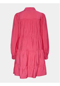 YAS Sukienka koszulowa Pala 26030720 Różowy Loose Fit. Kolor: różowy. Materiał: wiskoza. Typ sukienki: koszulowe #2
