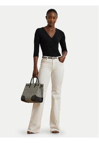 Lauren Ralph Lauren Bluzka 200824366001 Czarny Slim Fit. Kolor: czarny. Materiał: wiskoza #3
