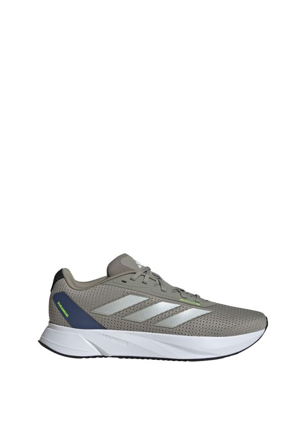 Adidas - Buty Duramo SL. Kolor: biały, szary, żółty, wielokolorowy. Materiał: materiał. Sport: bieganie