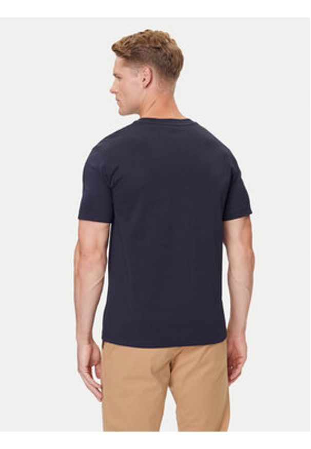 GANT - Gant T-Shirt Small Graphic 2003343 Granatowy Regular Fit. Kolor: niebieski. Materiał: bawełna